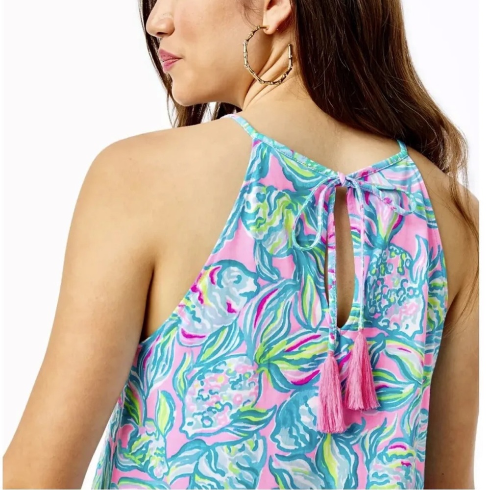Lilly Pulitzer Margot Swing Dress Pelican Pink Off The Scales Size Small - Picture 5 of 12
